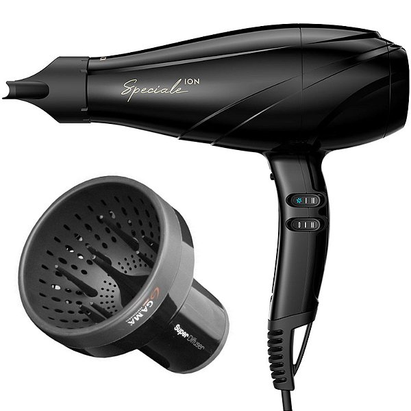 KIT GAMA - SECADOR SE SPECIALE ULTRA ION 2300W 127V + DIFUSOR DE AR UNIVERSAL