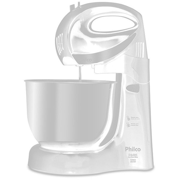 BATEDEIRA PHILCO PARIS 350W INOX DUO MIXER TURBO 2  PRETA - 127V