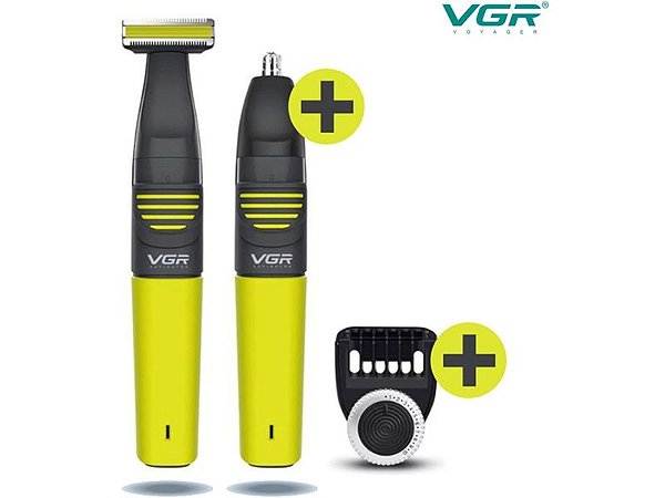 MAQUINA APARADOR CABELO E NARIZ TRIMMER 2 EM 1 VGR V-043
