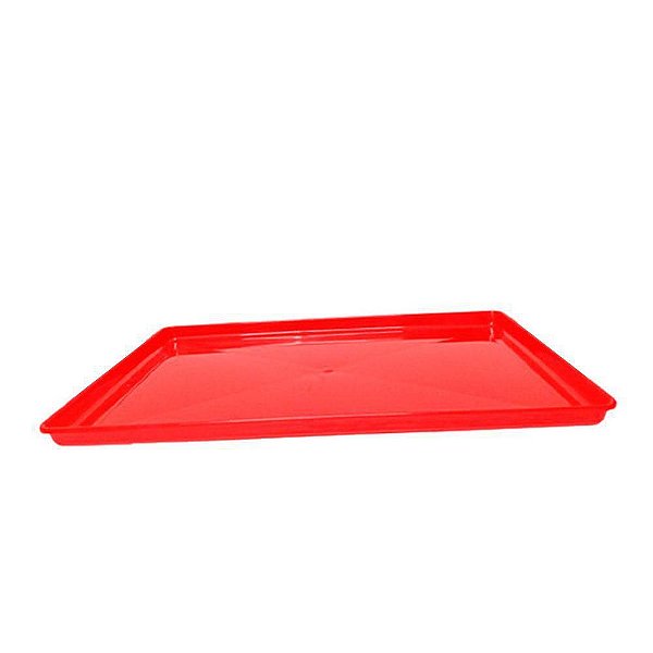 BANDEJA COLETORA DE AGUA MAK.INOX PARA ESCORREDOR 16 PRATOS VERMELHO 8516E