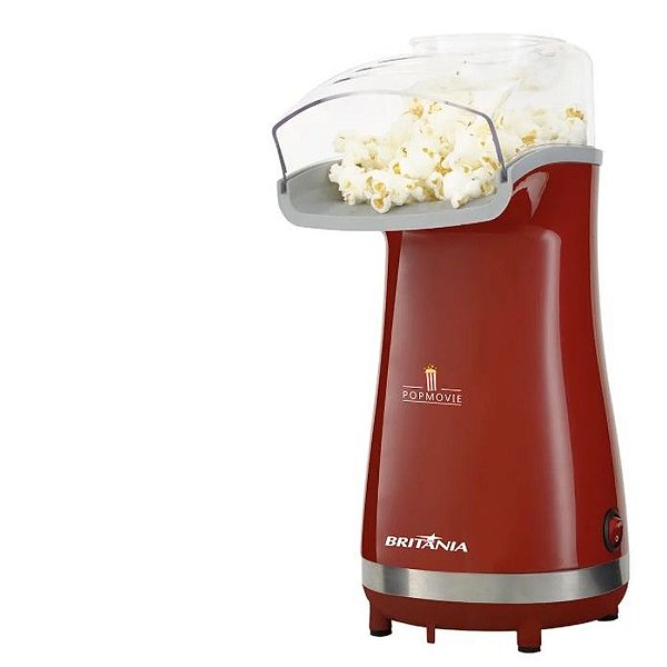 PIPOQUEIRA BRITÂNIA POPMOVIE 1200W 4 LITROS BPI06V VERMELHO - 220V