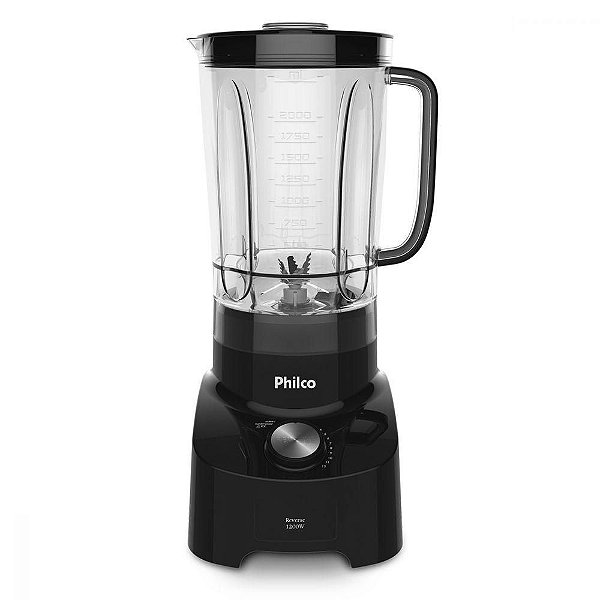LIQUIDIFICADOR PHILCO REVERSE PLQ1300P 12 VEL. 2 LITROS 1200W PRETO - 127V