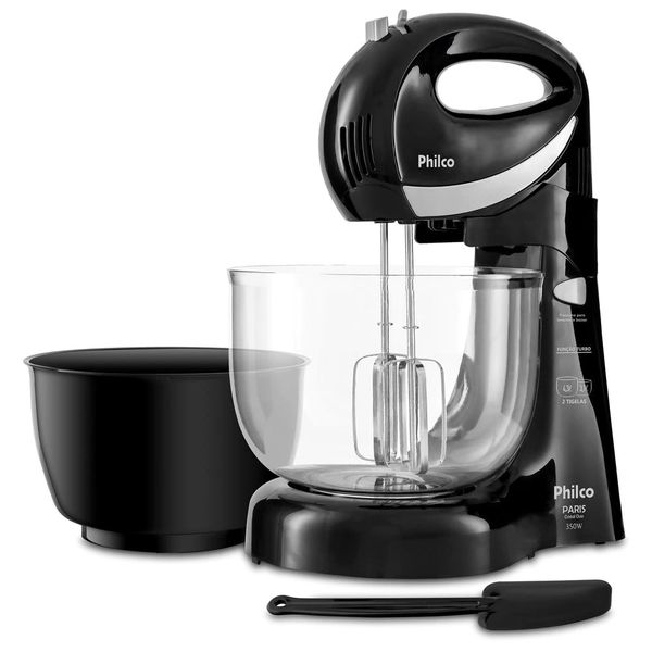 BATEDEIRA PHILCO PARIS CRISTAL DUO 350W 4 VEL. PRETO - 127V