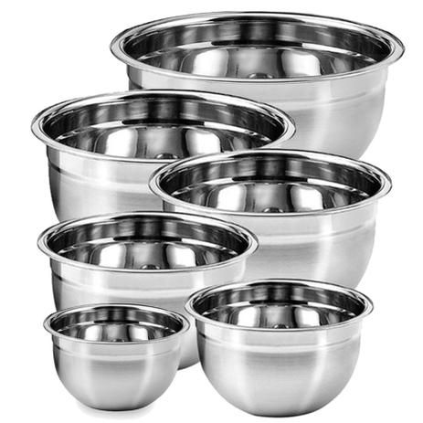 KIT 6 TIGELAS BOWL MAK.INOX - Nº18 1957 / Nº20 1931 / Nº24 1958 / Nº26 1959 / Nº28 1960 / Nº30 1961