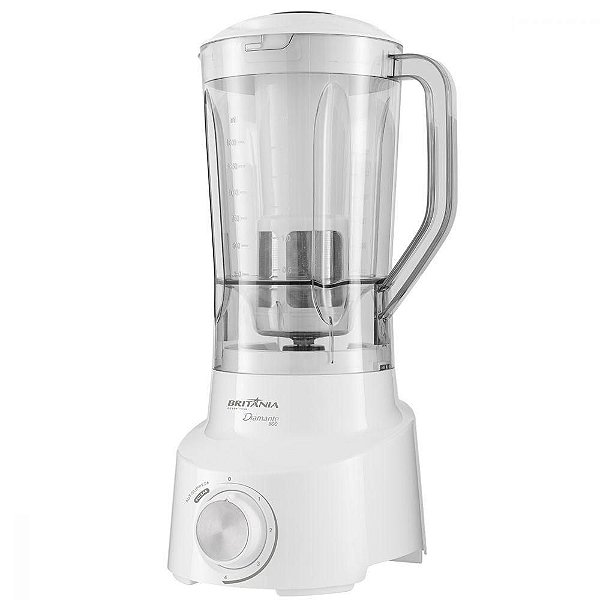 LIQUIDIFICADOR BRITÂNIA DIAMANTE 800 2,6 LITROS 900W BRANCO - 127V