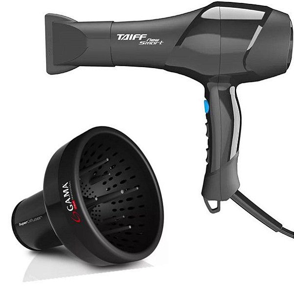 KIT - SECADOR DE CABELO PROFISSIONAL TAIFF NEW SMART 1700W 220V + DIFUSOR DE AR UNIVERSAL GAMA