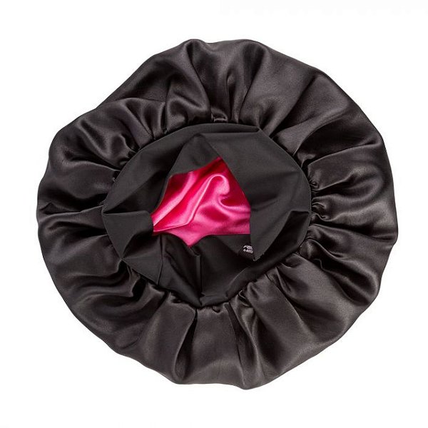 PROART WONDER CURLY TOUCA DE CETIM DUPLA CAMADA GG PRETA - TC03B