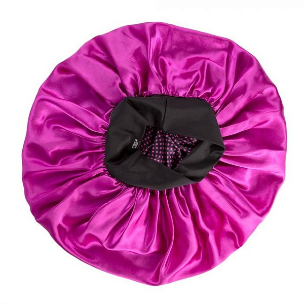 PROART WONDER CURLY TOUCA DE CETIM DUPLA CAMADA GG ROSA - TC04B