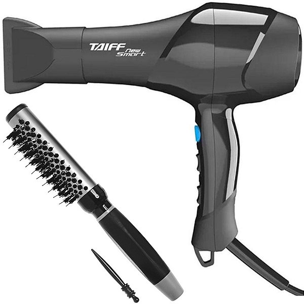 KIT - SECADOR TAIFF NEW SMART 1700W 127V + ESCOVA PROART RICCI PERFETTI BRILLARE 9R102HKH "P"