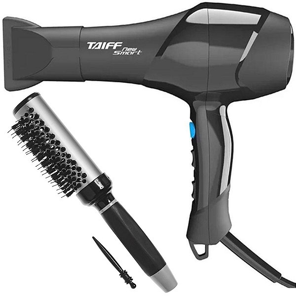 KIT - SECADOR TAIFF NEW SMART 1700W 127V + ESCOVA PROART RICCI PERFETTI BRILLARE 9R103HKH "M"