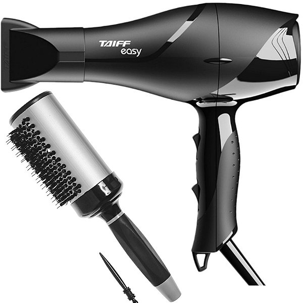 KIT - SECADOR PROF. TAIFF EASY 1700W 220V + ESCOVA PROART RICCI PERFETTI BRILLARE 9R105HKH "G"