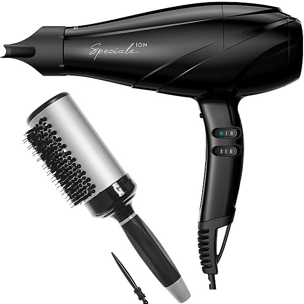 KIT SECADOR GAMA SE SPECIALE ULTRA ION 2300W 127V + ESC. PROART RICCI PERFETTI BRILLARE 9R105HKH "G"