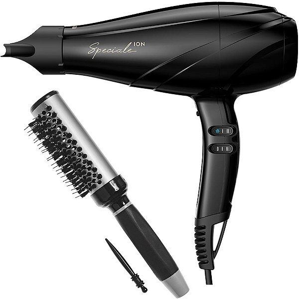 KIT SECADOR GAMA SE SPECIALE ULTRA ION 2300W 220V + ESC. PROART RICCI PERFETTI BRILLARE 9R103HKH "M"