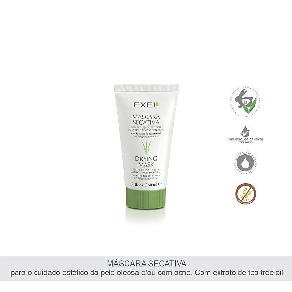 EXEL MASCARA SECATIVA PARA PELE OLEOSA OU COM ACNE 60ML