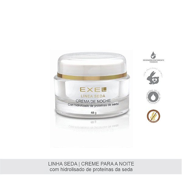 EXEL CREME HIDRATANTE LINHA SEDA FACIAL PARA A NOITE 50ML