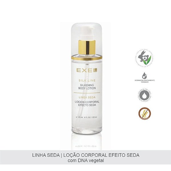 EXEL LOÇÃO HIDRATANTE CORPORAL LINHA SEDA EFEITO SEDA 120ML