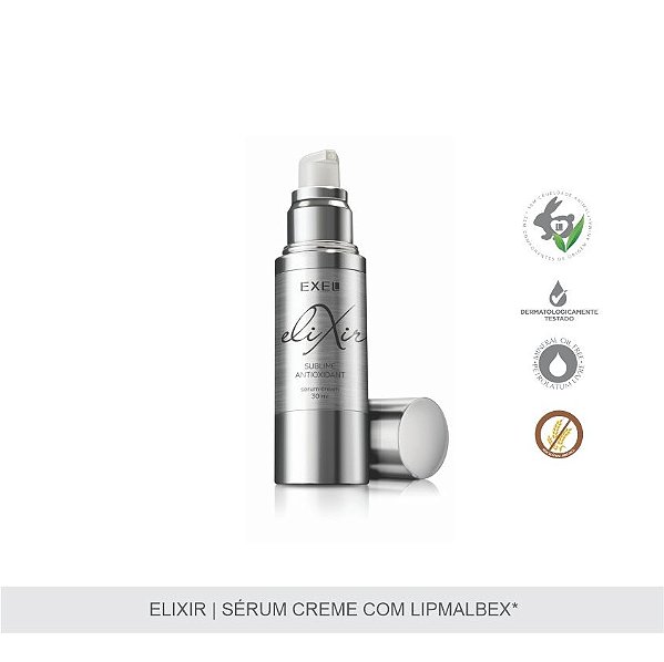 EXEL CREME COM LIPMALBEX ELIXIR SERUM ANTI SINAIS DE ENVELHECIMENTO 30ML