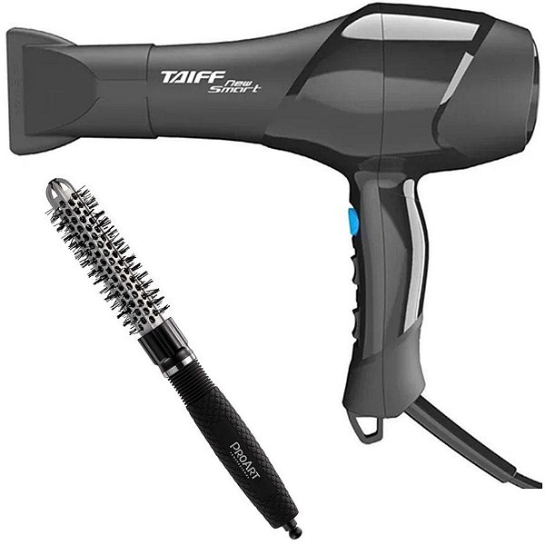 KIT - SECADOR TAIFF NEW SMART 1700W 220V + PROART ESCOVA VENT PRO PRATA 20MM - EPT01B