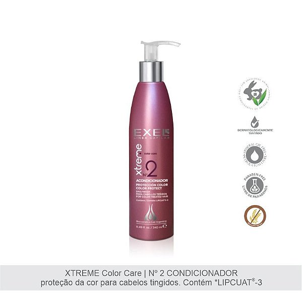 EXEL CONDICIONADOR XTREME COLOR CARE PARA CABELOS TINGIDOS 340ML