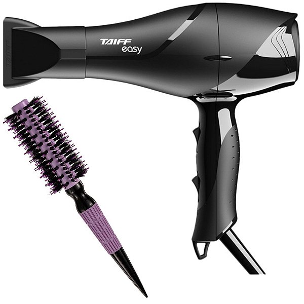 KIT - SECADOR TAIFF EASY 1700W 127V + ESCOVA PROART CRMIC EXPERT PRO LAVAND 19MM ECP07B