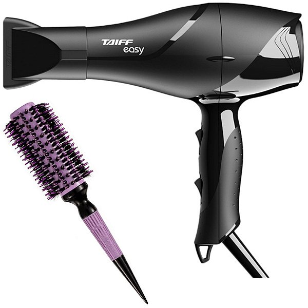 KIT - SECADOR TAIFF EASY 1700W 220V + ESCOVA PROART CRMIC EXPERT PRO LAVAND 28MM ECP08B