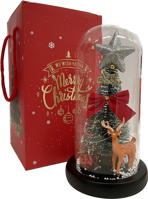 MINI ÁRVORE DE NATAL DECORATIVO COM LED WJ-332