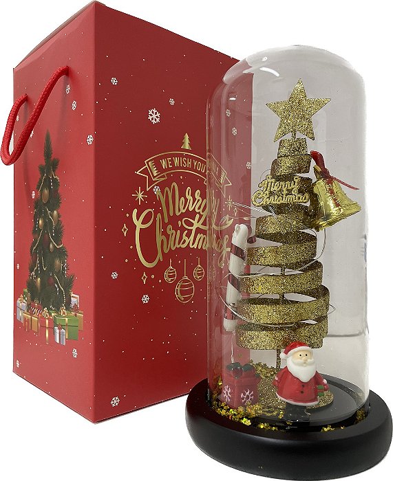 MINI ÁRVORE DE NATAL DECORATIVO COM LED WJ-337