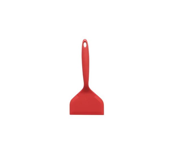 ESPATULA RETA DE SILICONE 25,5X12CM VERMELHO MAK INOX 2209I