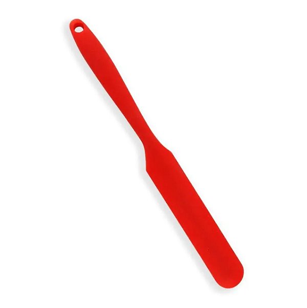 ESPATULA CONFEITEIRO DE SILICONE 31,5X3,2CM VERMELHO MAK INOX 2207I