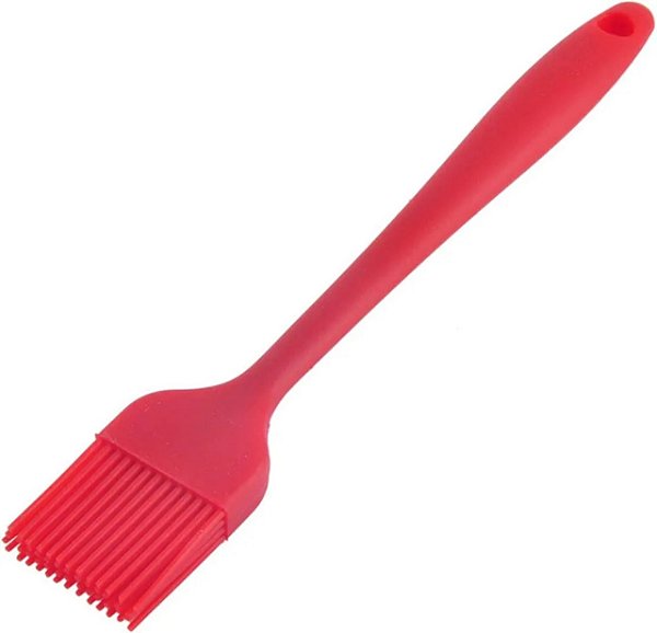 PINCEL DE SILICONE 26X4CM VERMELHO MAK INOX 2201I