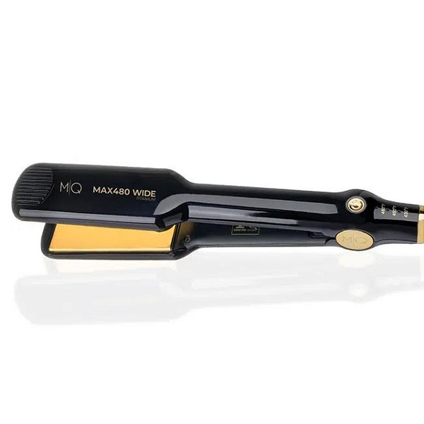 CHAPINHA PRANCHA ALISADORA MQ MAX480 WIDE TITANIUM BLACK 480ºF / 250ºC - BIVOLT