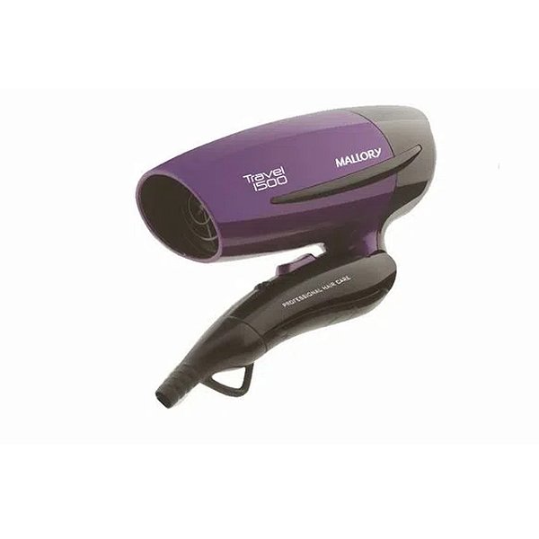 SECADOR DE CABELO MALLORY TRAVEL 1500 1250W - BIVOLT