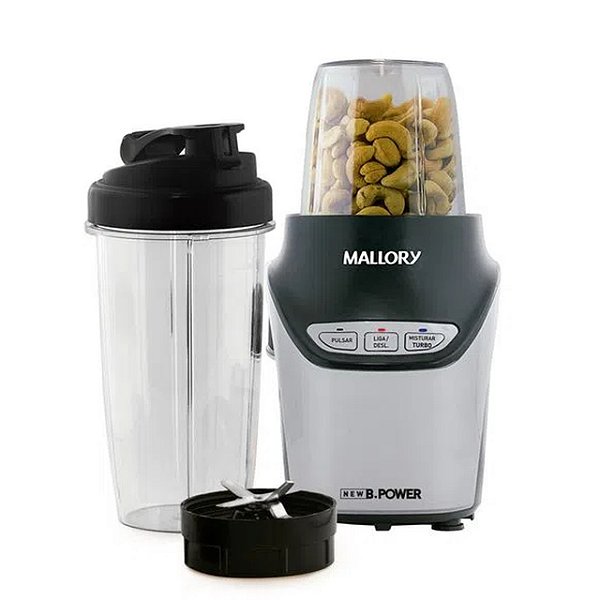 SUPER LIQUIDIFICADOR E PROCESSADOR MALLORY BLENDER NEW B POWER 1000W - 127V