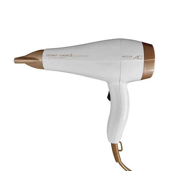 SECADOR DE CABELO GAMA COCONUT E ALMONDS CERAMIC ION 2000W - 127V