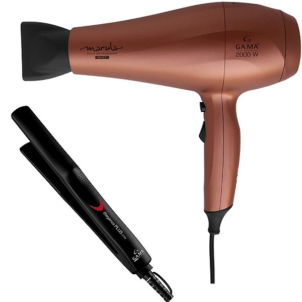 Kit Gama Biv - Secador Marula Ceramic Ion 2000w + Prancha Eleganza Plus 210ºc