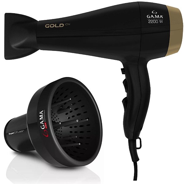 Kit Gama - Secador Gold Ion 2200w 220v + Difusor De Ar Universal