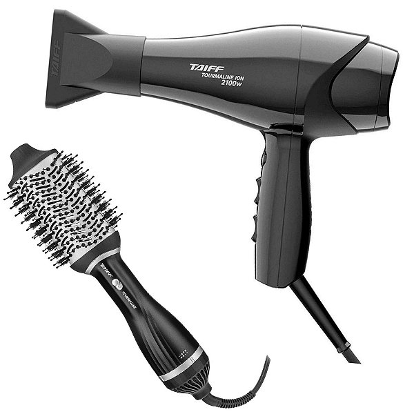 Kit Taiff New Tourmaline Íon 127v - Secador 2100w + Escova 1200w