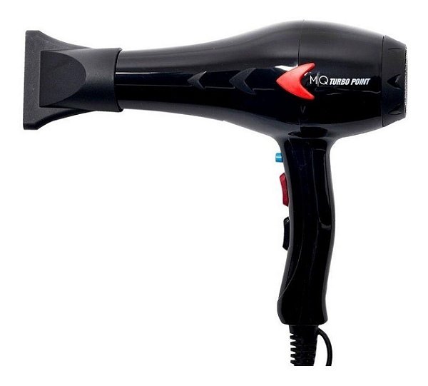 Secador De Cabelo Profissional Mq Turbo Point Black 2000w - 127v