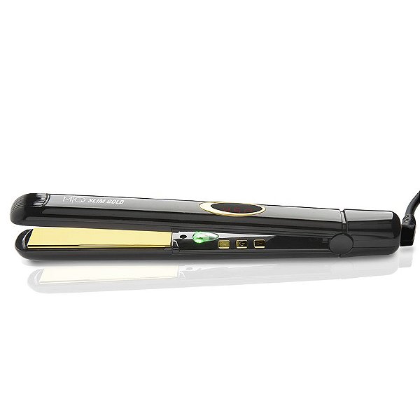Chapinha Prancha Alisadora Mq Unique Slim Gold 40w 25mm 232ºc/450ºf - Bivolt