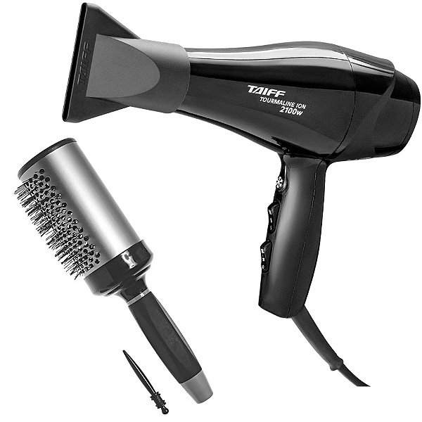 Kit - Secador Cabelo Taiff New Tourmaline Ion 2100w 220v + Escova Proart Ricci Perfetti 98105hkh 'g'