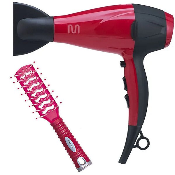 Kit - Secador Multilaser Ionic Boost 2000w Eb045 220v + Escova Proart For You Rosa 9876