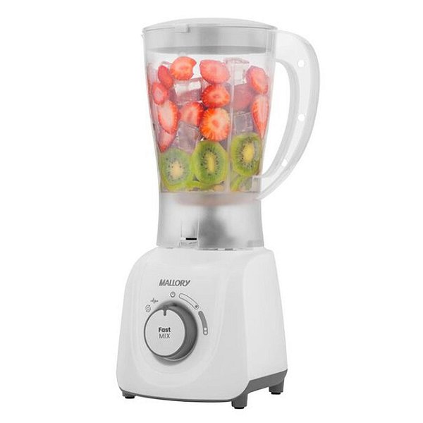 Liquidificador Mallory Fast Mix 2.1l 600w 2 Vel. Branco - 220v