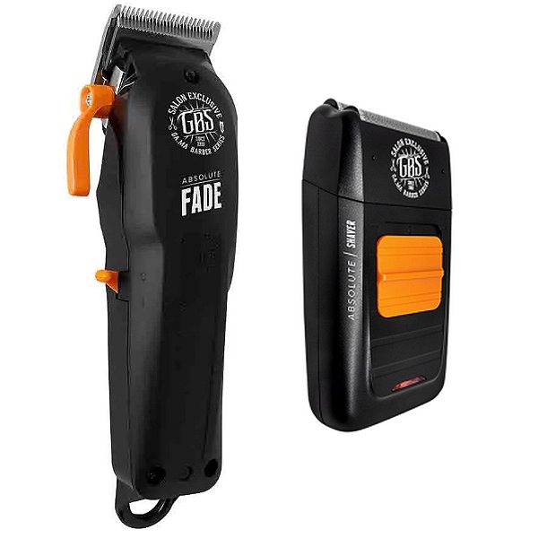 Kit Gama Gbs Absolute - Maquina De Corte Fade Cordless + Barbeador Shaver