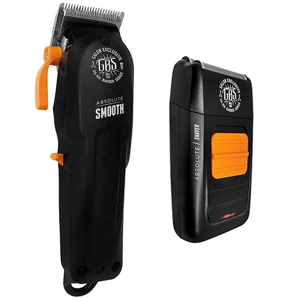 Kit Gama Gbs Absolute - Maquina De Corte Smooth Cordless + Barbeador Shaver