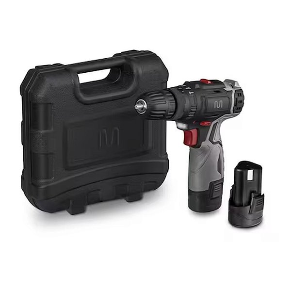 Kit - Multilaser Maleta Parafusadeira E Furadeira De Impacto 12v Cinza + Bateria 2ah