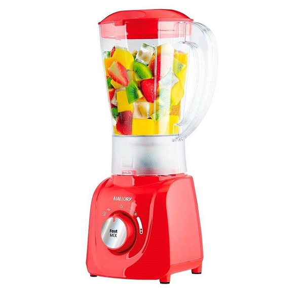 Liquidificador Mallory Fast Mix 2.1l 520w 2 Vel. Vermelho - 220v