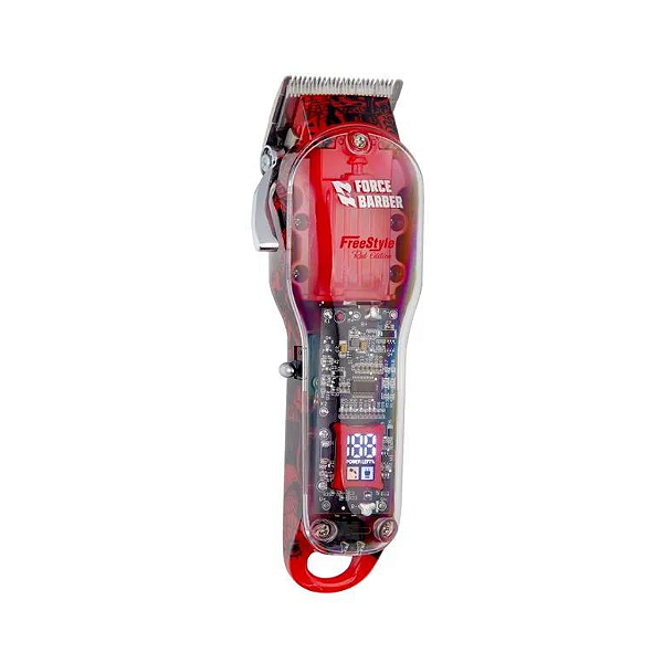 Maquina De Corte Mq Force Barber Freestyle Red Edition Bivolt