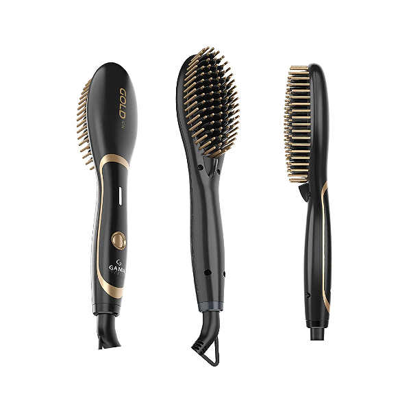 Escova Alisadora Gama Gold Ion Mini Bivolt
