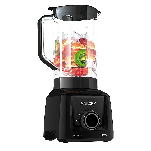 Liquidificador Mallory Taurus Preto 1300w 12 Vel 127v