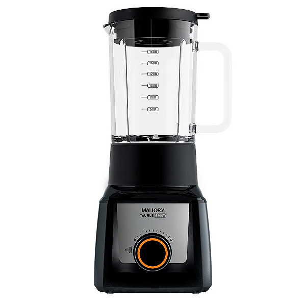 Liquidificador Mallory Taurus Preto 1300w 12 Vel 127v